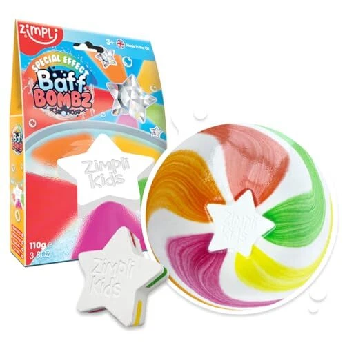 Coffret De 12 Bombes De Bain Zimpli Kids - Hydratantes, Vegan - Cadeau Enfant - Neuf