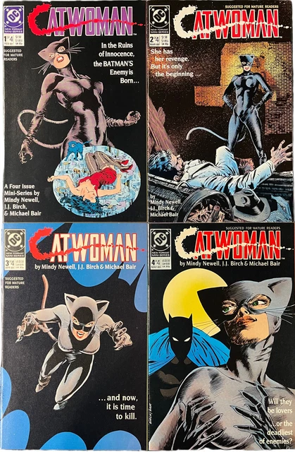 CATWOMAN #1-4 (1989) DC Comics 1st Solo Mini-Series SELINA KYLE NM