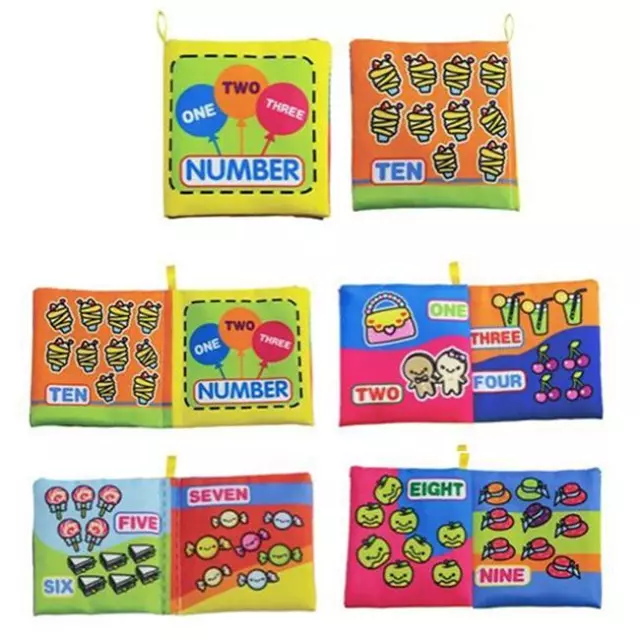 Intelligence Development Cloth Fabric Cognize Book Educational Toy For Kid HC