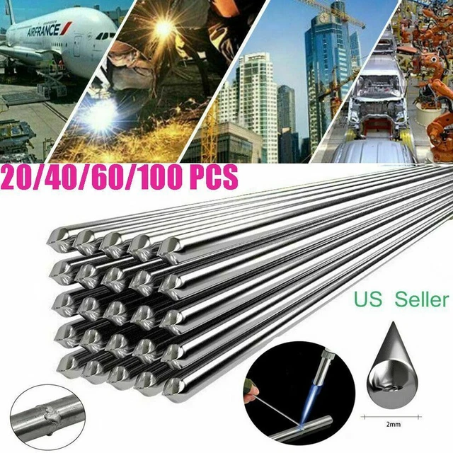 20-100PCS Aluminum Solution Welding Flux-Cored Rods Wire Brazing Rod 2mm/1.6mm