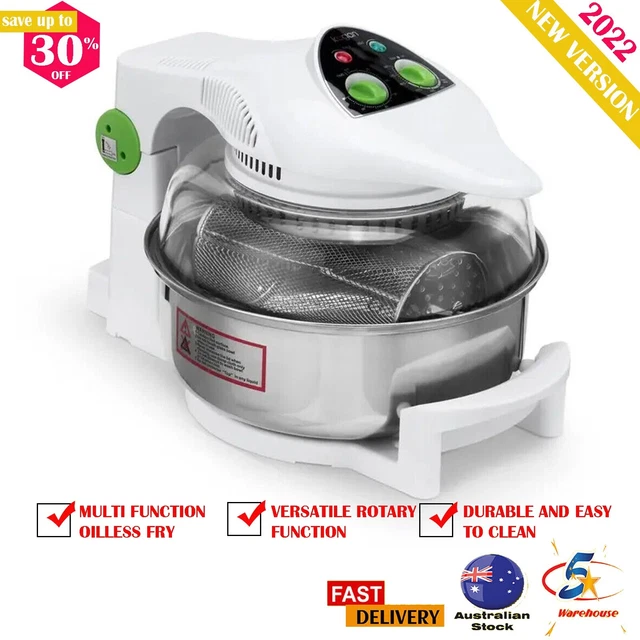 KOGAN 12L ROTARY Air Fryer Rotisserie Hot Dry Air Airfryer Healthy Food