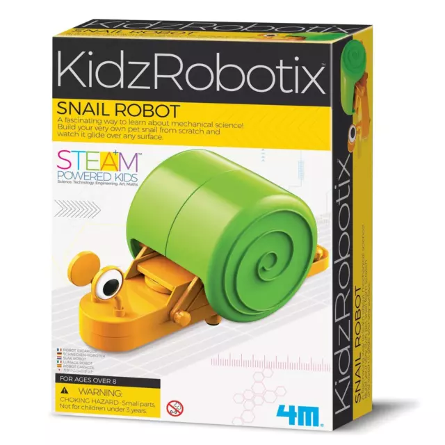 Snail Robot Construction Kit KidzRobotics Build Your Own Moving Pet Age 8+