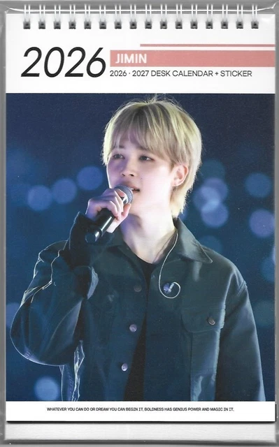 BTS JIMIN PHOTO Calendar 2026 & 2027 K-POP 2025.11-4 £25.20