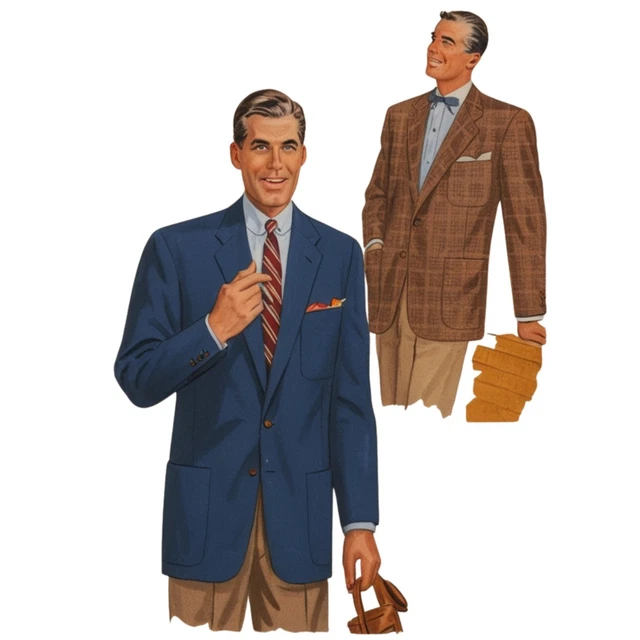 Patron De Couture Vintage 1952 Simplicity Pour Chemise Homme - S.115 - Neuf Non Découpé