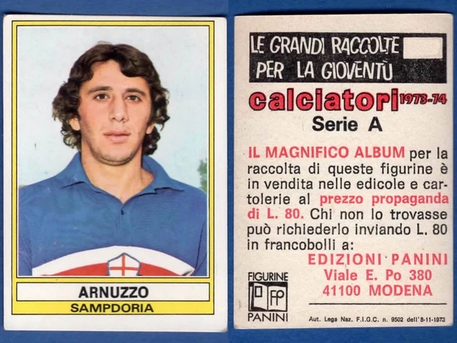 Figurine Panini Calciatori 1973/74 - Roma 27 Scudetto - Neuve, Rare, épuisée