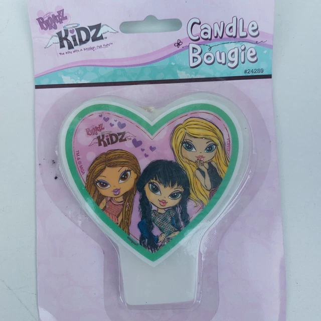 Candela Bratz Kidz Candela Grande Cuore Amore Torta Compleanno Ragazze Rosa #24289