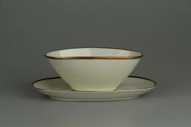 Sauciere mit Teller einteilig Rosenthal Bettina Goldrand - 3181