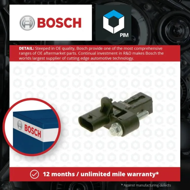 RPM / Crankshaft Sensor fits PEUGEOT 308 1.6 2014 on Bosch 9677308780 9800991480
