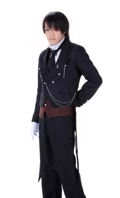 Kuroshitsuji / Black Butler Cosplay Costume Michaelis Sebastian 1st Ver Set