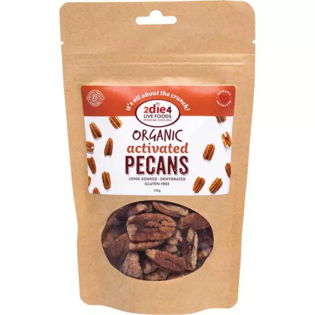 2Die4 Live Foods Activated Organic Pecans