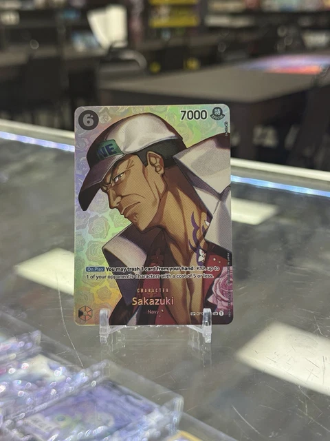 Sakazuki SP Parallel OP02-099 SRSP - One Piece Card Game Kingdoms Of Intrigue (Japanese)