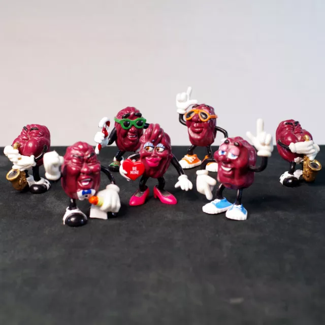 Vintage California Raisins Figures Lot Of 8