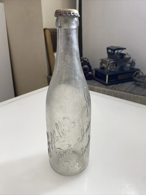 Antique Embossed Beer Bottle Suffolk Brewing Co. Boston MA Red Horse? zz