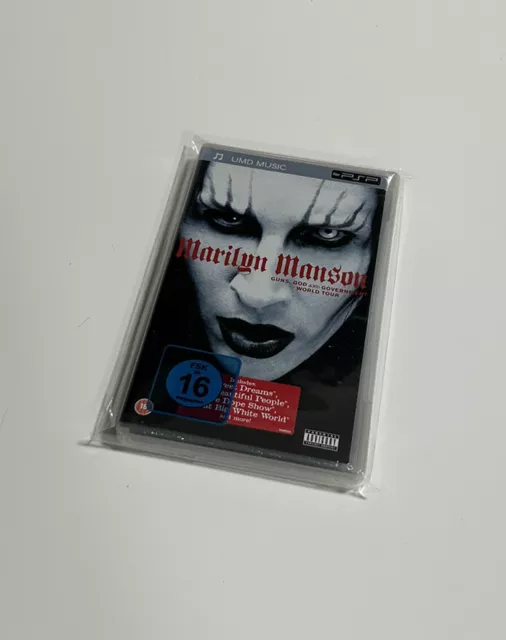 Sony Playstation PSP UMD Video Movie Music Marilyn Manson Guns God World NEU OVP