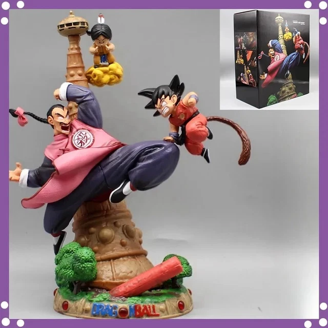 Action Figure Dragon Ball Tao Pai Pai 2 Head 28cm STATUA DA COLLEZIONE Anime