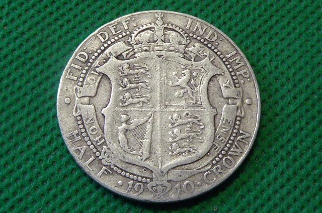 Edward Vii , Silver Half Crown , 1910   (T674)