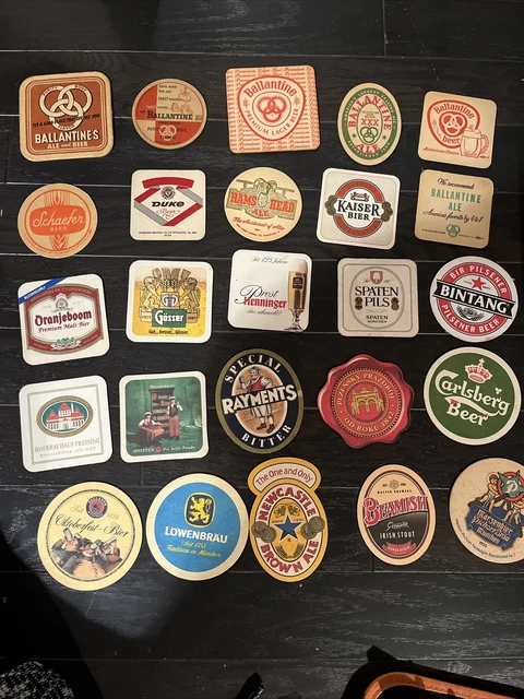 Beer Coasters Pub Bar Drink Cardboard Paper Coasters Lot of 25 Vintage (6 PA)#3