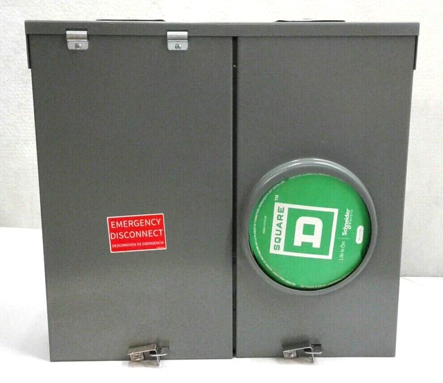 SquareD QO RC200S Ringless Meter Main 200A 120/240V 1PH 3-Wire 4-Jaw Socket CSED