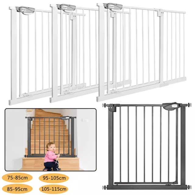 Rejilla de protección de escaleras para bebés rejilla de escalera sin taladrar rejilla de puerta cierre automático niños