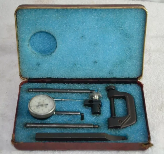 Central Tool Co Clamp Type Dial Indicator Set 6400  0 - .200"  Range Made in USA