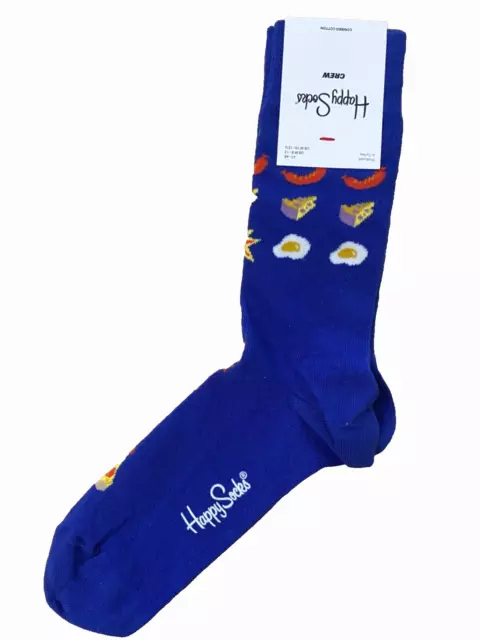 Happy Socks 'Food' Crew Socks ADULT Size UK 7 -11 (EU 41-46) **NEW**