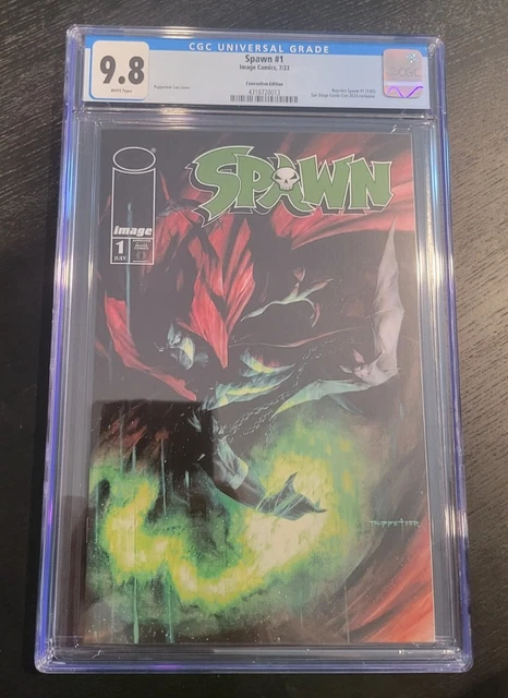 2023 SDCC Exclusive SPAWN #1 Variant Cover CGC 9.8 PUPPETEER LEE Image MCFARLANE