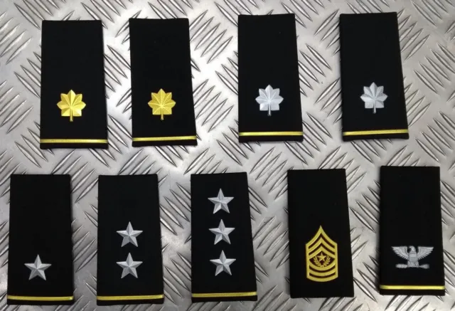 US Air Force / Army USAF Rank Slide Epaulettes Various Ranks x1 Pair - NEW