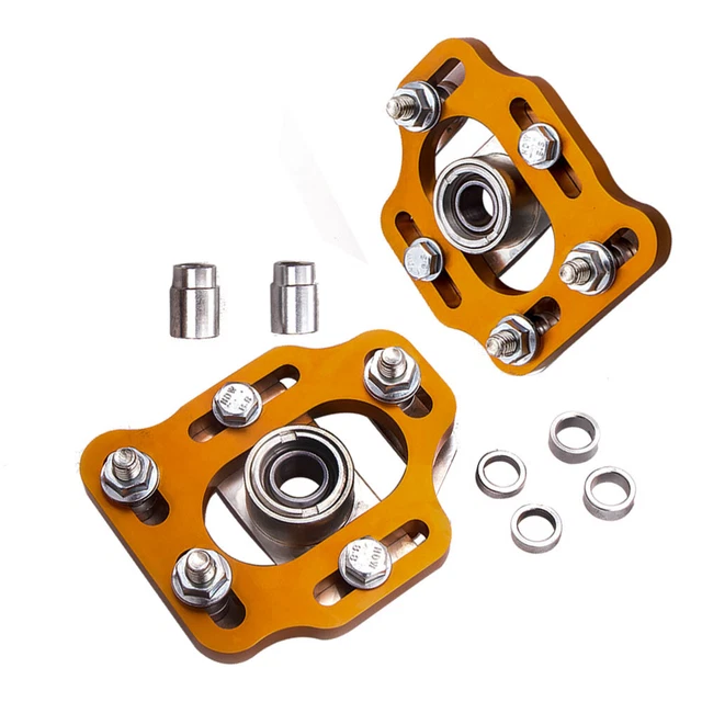 Placas de Camber Plate per Ford Mustang Left & Right Billet Steel Camber Caster