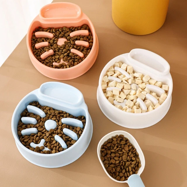 Anti-choking Round Puppy Feeder Cat Slow Feeder Cat Snack Bowl Cat Food Bowl UK~