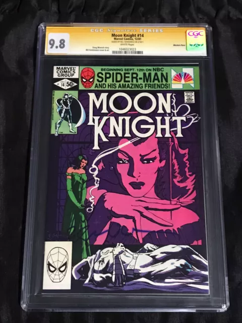 Marvel 1981 Moon Knight #14 CGC 9.8 NM/MT w/ White Pages Bill Sienkiewicz SIGNED