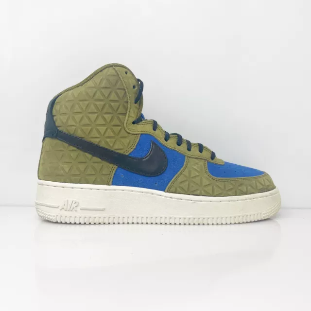Nike Womens Air Force 1 Hi Premium 845065-300 Blue Casual Shoes Sneakers Sz 7.5