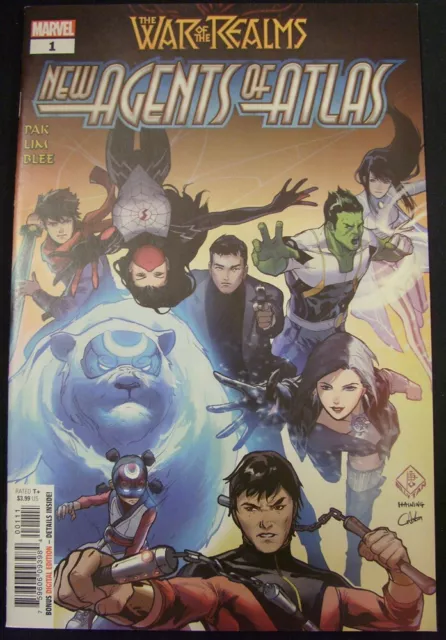 War Of The Realms New Agents Of Atlas 1 Marvel Comic 1St Appearance Aero 2019 Nm