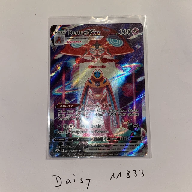 Pokémon Zenit der Könige Deoxys Vmax Crown Zenith