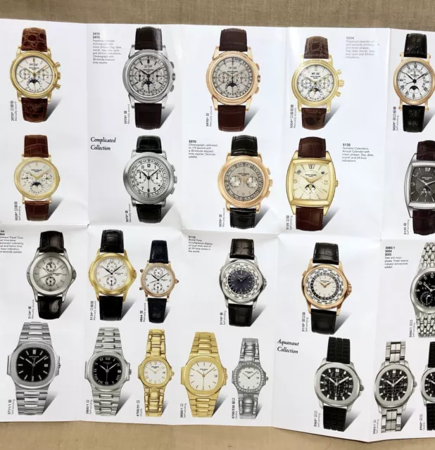 PATEK PHILIPPE Leaflet Catalogue 3970 5040 3710 3711 5070 5135 5065 5056 5039 /