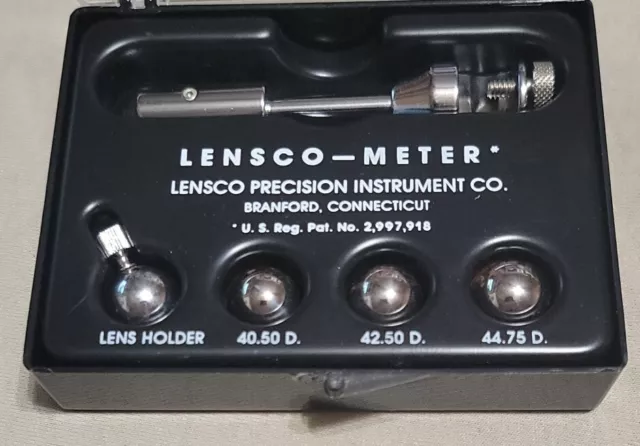 OPTOMETRY KERATOMETER Lensco Meter Precision Ophthalmic Instrument Set Branford