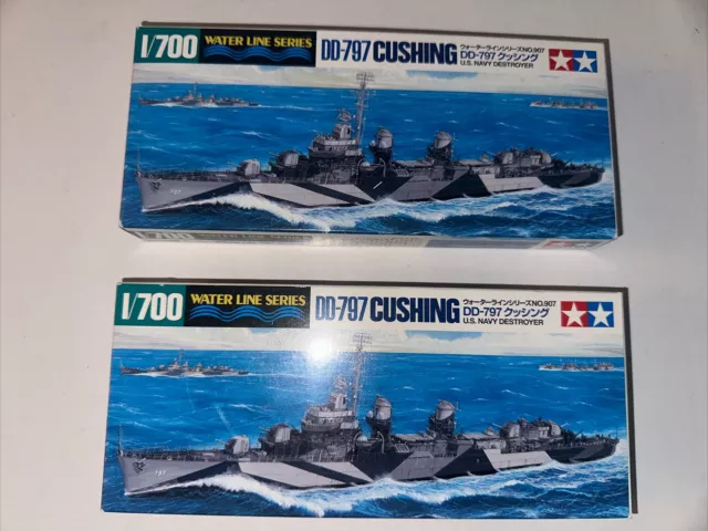 2- Tamiya - 1/700 Water Line Series, DD-797 Cushing Japan Navy Destroyer