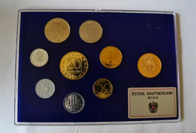 ÖSTERREICH  ❖  KMS 1982 PP  ▪︎  Plastik-Blister verkratzt, Münzen 1A