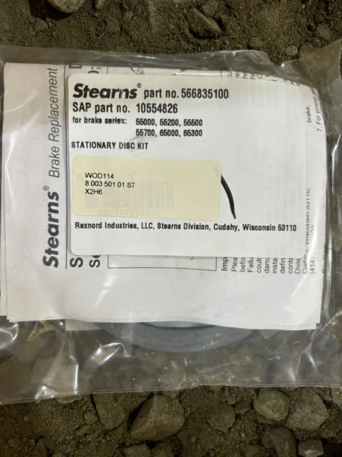 Stearns 5-66-8351-00 Stationary Disc Kit 566835100