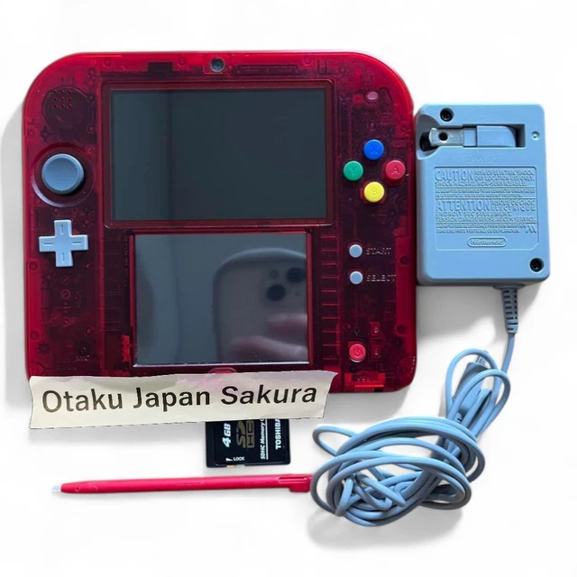 Transparent Red Crystal 2ds Nintendo 2DS Clear Pokemon Red