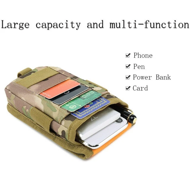 MOLLE SYSTEM SMALL Pouch Multifunction Bum Hip Pack Portable Wallet ...