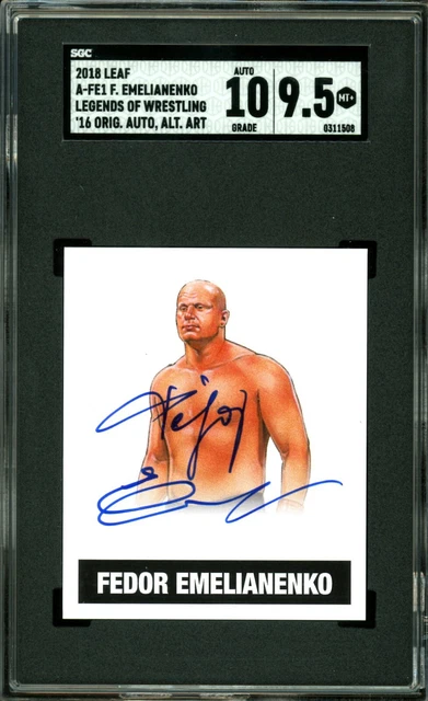 2016 Leaf MMA Originals Fedor Emelianenko On Card Auto Autograph SSP SGC 10/9.5 2016 Leaf MMA Originals Fedor Emelianenko On Card Auto Autograph SSP SGC 10/9.5