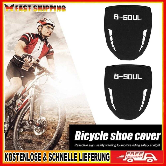 B SOUL 1 Pair Outdoor Cycling Shoe Toe Cover Waterproof Windproof Bike Bicycle