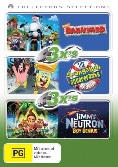 BARNYARD / SPONGEBOB - The Movie / Jimmy Neutron Boy Genius | Boxset ...