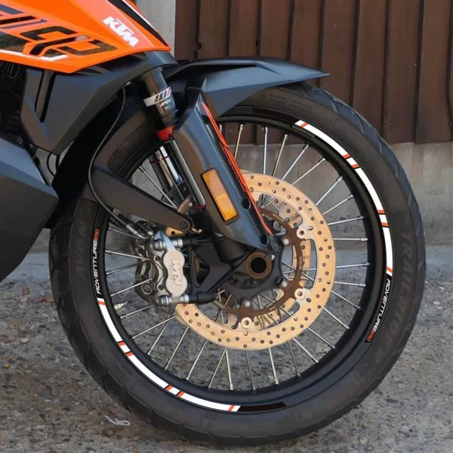 Strisce adesive per cerchi ruote moto compatibili con KTM 890 Adventure 2021-23