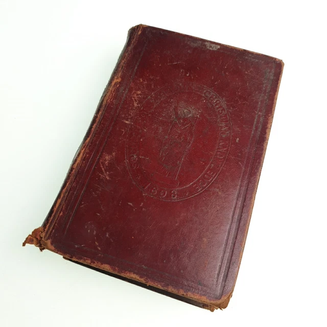 Holy Bible Deep Red Old New Testament Pre 1905 Book