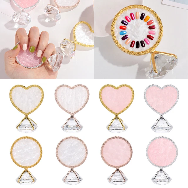 Mezcla de exhibición de uñas soporte de arte en uñas paleta de arte en uñas puntas soporte de pigmento