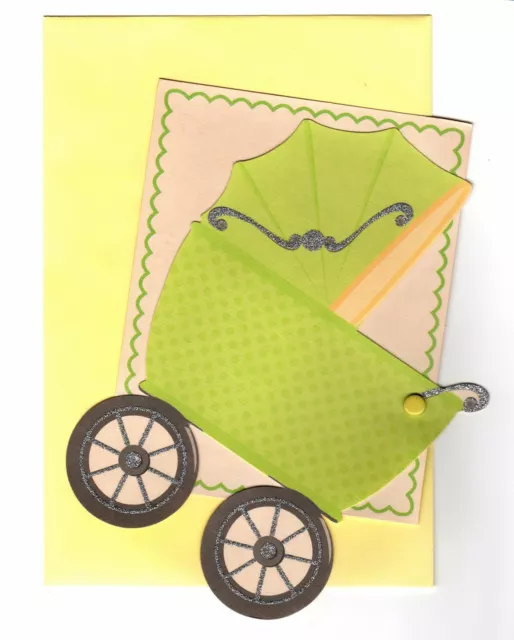 Anna Griffin New Baby Birth Announcements 16 Ct Cards Invitations Carriage Buggy