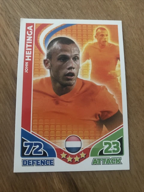 John Heitinga Holland Everton World Cup 2010 Match Attax Football Card