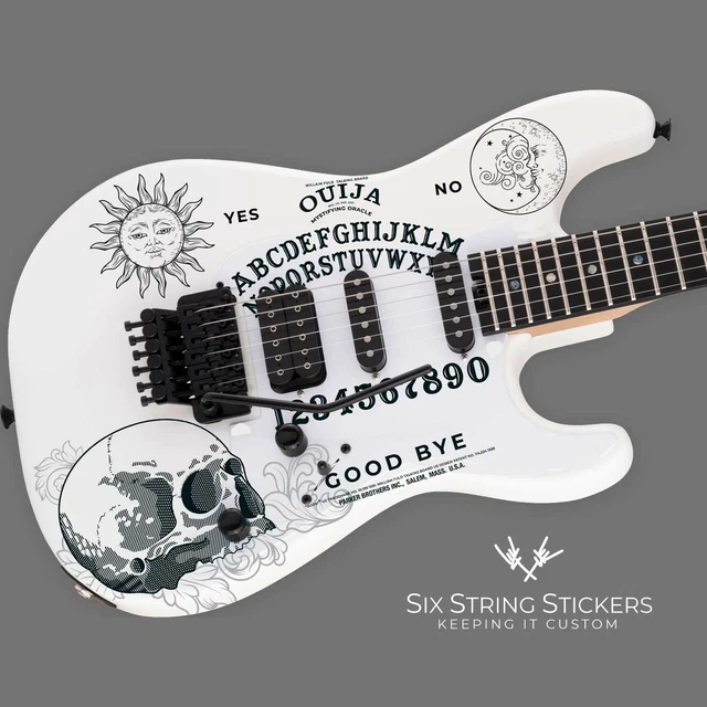 Ouija Board Gitarre Bass Aufkleber Set Wasserrutsche Transfers Aufkleber Gitarrenbauer Custom Shop