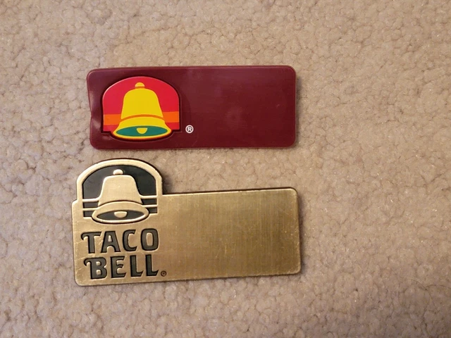 Vintage Name Tags from Taco Bell